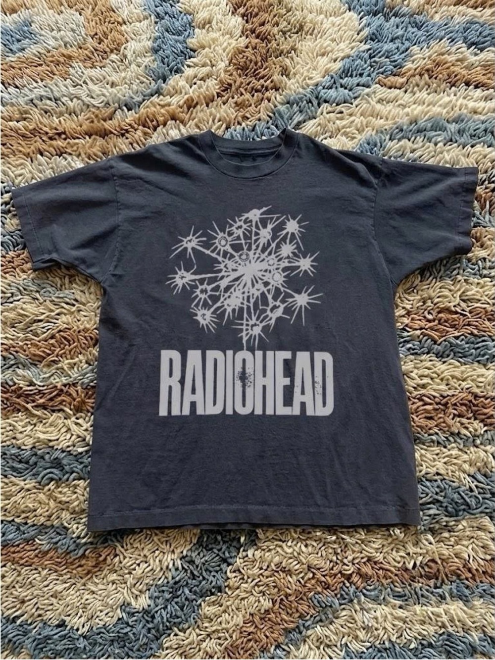 Vintage Black Radiohead Graphic Short Sleeve Tee